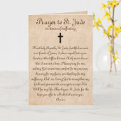 Carte Prière à Saint-Jude pour guérison et force (Fleur jaune)