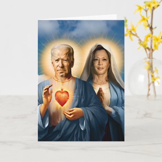 Carte Prière Biden Harris Dévotion (Fleur jaune)