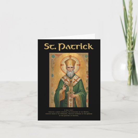 Carte Prière catholique romaine de St Patrick  (Devant)
