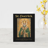 Carte Prière catholique romaine de St Patrick  (Fleur jaune)