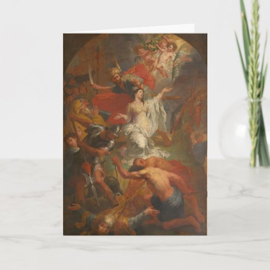 Carte Prière catholique St. Dymphna Alzheimer Anxiété (Devant)