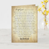 Carte Prière chrétienne pour la protection (Fleur jaune)