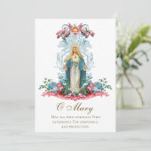 Carte Prière contre Pestilence Corona Virus Covid-19 (Debout devant)