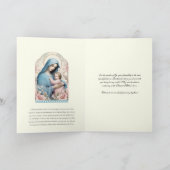 Carte Prière d'amitié religieuse Béni Marie et Jésus (Intérieur)