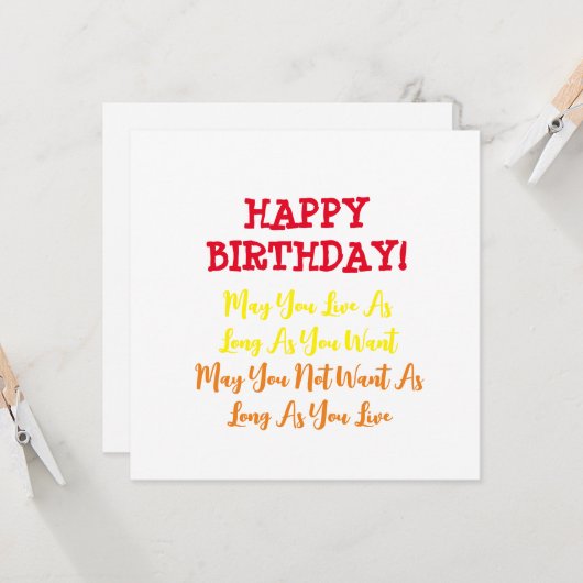 Carte Prière d'anniversaire (Devant/Arrière en situation)