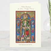 Carte Prière d'appréciation de la messe de la prêtrise