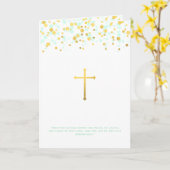 Carte Prière de communion (Fleur jaune)