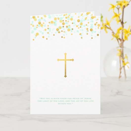 Carte Prière de communion (Fleur jaune)