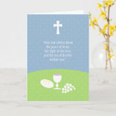 Carte Prière de communion (Fleur jaune)