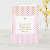 Carte Prière de communion (Fleur jaune)