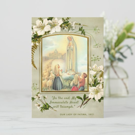 Carte Prière de consécration Immaculée Vierge Marie (Debout devant)