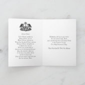 Carte Prière de la première communion sainte catholique (Intérieur)