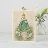 Carte Prière de l'Enfant de Prague Saint-Patrick (Debout devant)