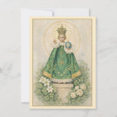 Carte Prière de l'Enfant de Prague Saint-Patrick (Devant)