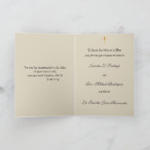 Carte Prière de l'offrande de la messe de sympathie cath (Intérieur)