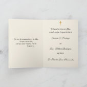 Carte Prière de l'offrande de la messe de sympathie cath (Intérieur)