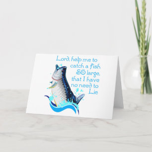Carte Prière de pêche