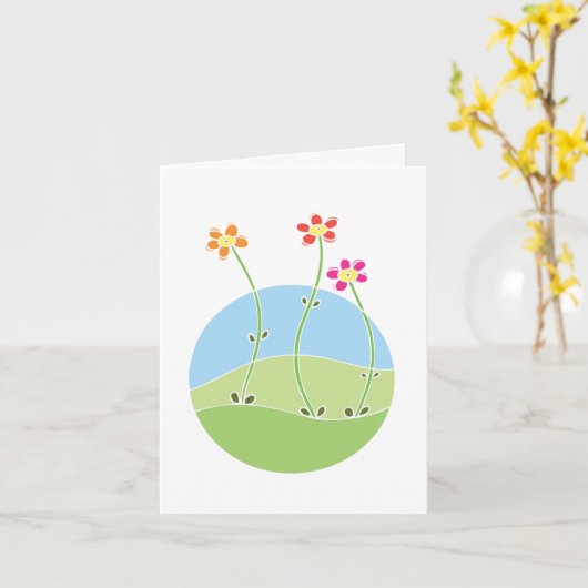 Carte Prière de sérénité (Fleur jaune)