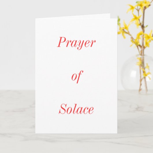 Carte Prière de Solace (Fleur jaune)