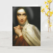 CARTE PRIÈRE DE ST TERESA D'AVILA (Fleur jaune)
