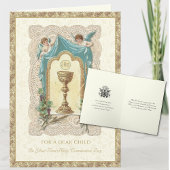 Carte Prière des Anges de la première sainte communion d