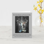 Carte Prière du jour de vétéran (Fleur jaune)