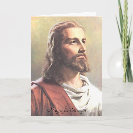 Carte Prière du Seigneur pour la force (Devant)