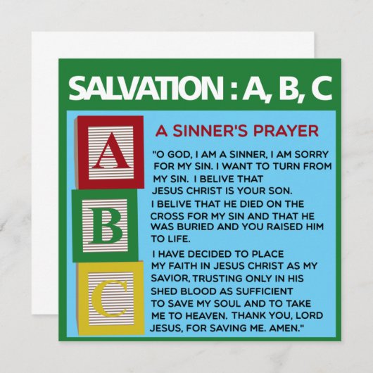 Carte Prière d'un soudeur (Devant / Derrière)