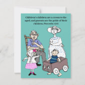 Carte Prière et écriture pour grands-parents (Devant)