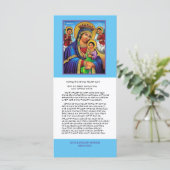 Carte Prière geez, amharique et anglaise ("Notre Dame") (Debout devant)