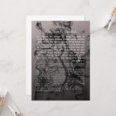 Carte Prière Hebrew Al ha-Nisim Hanoukka (Devant/Arrière en situation)