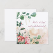 Carte Prière juive pour la guérison des malades (Devant / Derrière)