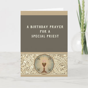 Carte Prière latine d'eucharistie de prière