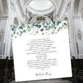 Carte Prière le jour de votre mariage