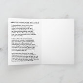 Carte Prière Mariage catholique Couche d'amour blanc (Intérieur)