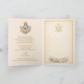 Carte Prière mariale de la Mère de miséricorde catholiqu (Intérieur)