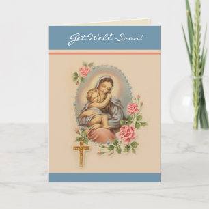 Carte Prière Memorare de la Vierge Marie pour un prompt 