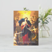 Carte Prière Notre-Dame Sache Vierge Marie (Debout devant)