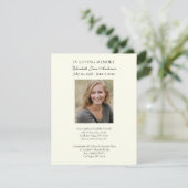 Carte Prière photo funéraire Religieux chrétien (Debout devant)