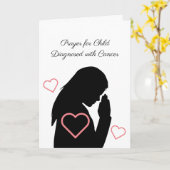 Carte Prière pour l'enfant diagnostiqué avec le cancer - (Fleur jaune)