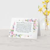 Carte Prière pour les enfants atteints de cancer (Fleur jaune)