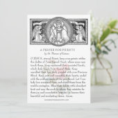 Carte Prière pour les prêtres catholiques Jésus avec les (Debout devant)