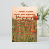 Carte Prière Pour Un Bouclier De Protection Salutation P (Debout devant)