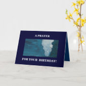 CARTE PRIÈRE POUR VOTRE ANNIVERSAIRE (Fleur jaune)