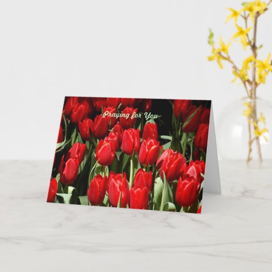 Carte Prière pour vous (Fleur jaune)