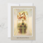 Carte Prière quotidienne pour les prêtres par St.Therese (Devant)
