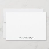 Carte Prière religieuse florale de saint Teresa (Dos)