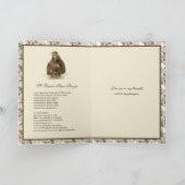 Carte Prière religieuse Saint François Assisi pour la pa (Intérieur)