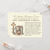 Carte Prière religieuse St. Andrew Noël Novena (Devant/Arrière en situation)