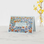 Carte Prière spéciale pour un patient atteint de cancer (Fleur jaune)